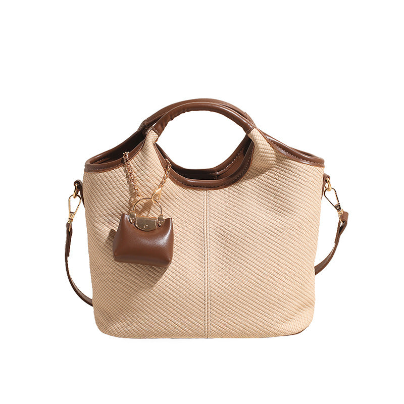 This Year's Popular Handbag Women's New Retro Crossbody Bucket Bag