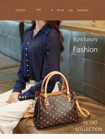 Trendy High-End Fashion Leather Women's Bags for Middle-Aged