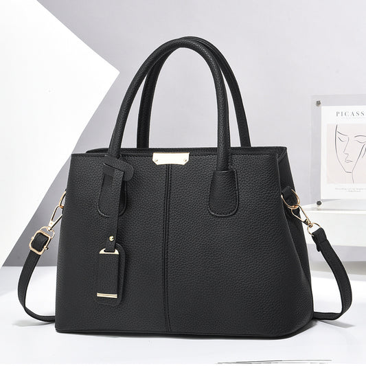 New Fashion Handbag for Middle-aged Mom, Large Capacity Shoulder Bag