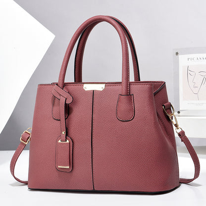 New Fashion Handbag for Middle-aged Mom, Large Capacity Shoulder Bag