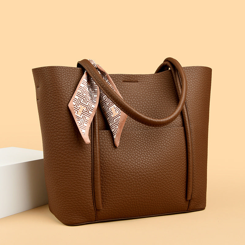 New Women's Bag Portable Retro Fashion Tote Bag Style