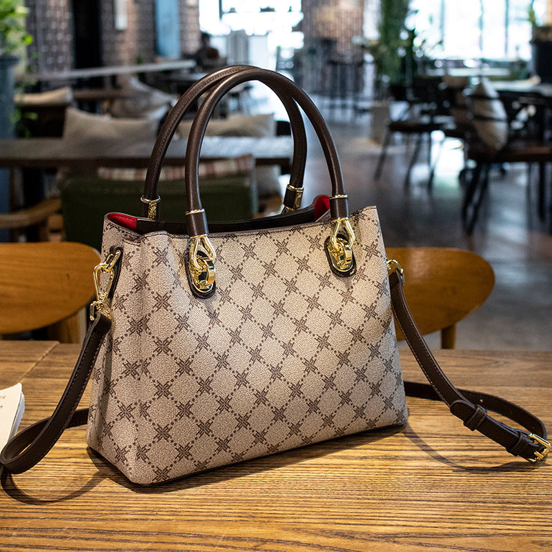Trendy High-End Fashion Leather Women's Bags for Middle-Aged