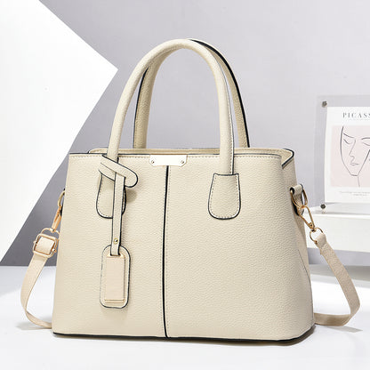 New Fashion Handbag for Middle-aged Mom, Large Capacity Shoulder Bag