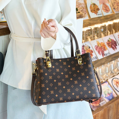 Trendy High-End Fashion Leather Women's Bags for Middle-Aged