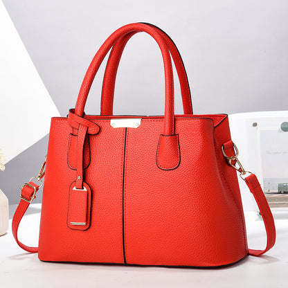 New Fashion Handbag for Middle-aged Mom, Large Capacity Shoulder Bag