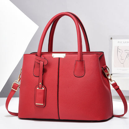 New Fashion Handbag for Middle-aged Mom, Large Capacity Shoulder Bag